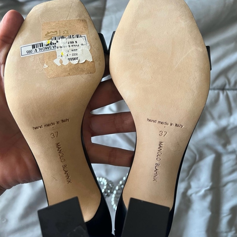 Manolo Blahnik Charona 105 Sandal NWOB - Picture 6 of 8